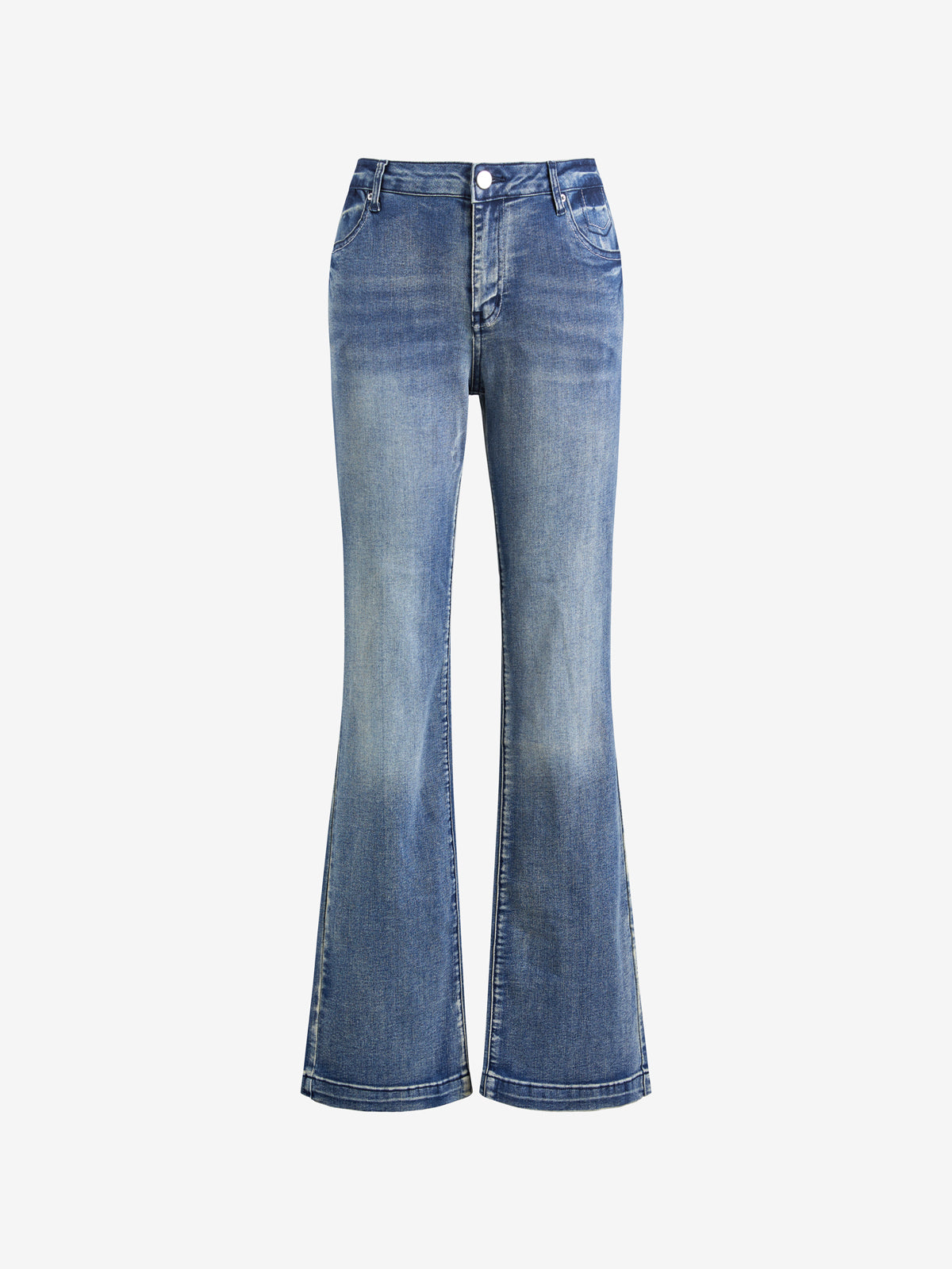 Vintage Denim Y2K Flare Leg Jeans
