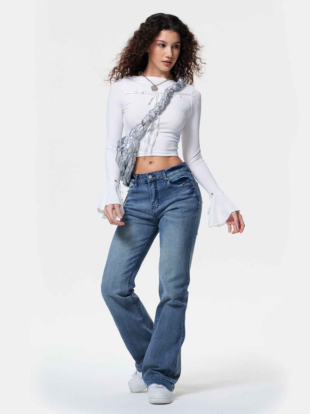 Vintage Denim Y2K Flare Leg Jeans