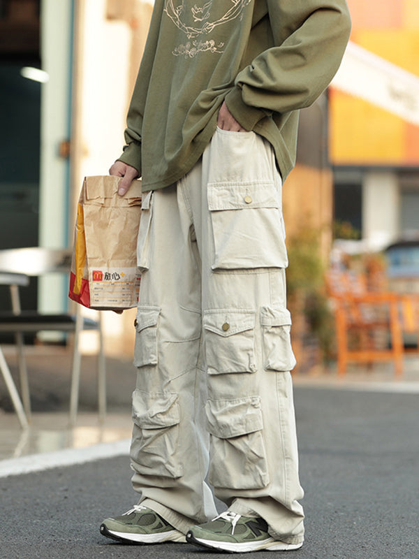 Men's Vintage Pocket Loose Cargo Pants