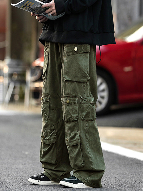 Men's Vintage Pocket Loose Cargo Pants