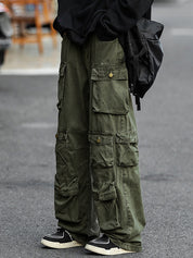 Men's Vintage Pocket Loose Cargo Pants