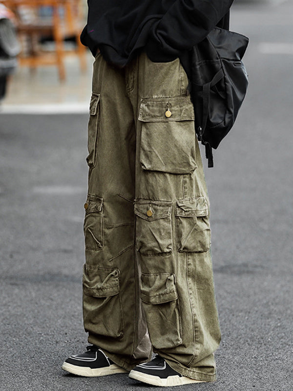Men's Vintage Pocket Loose Cargo Pants