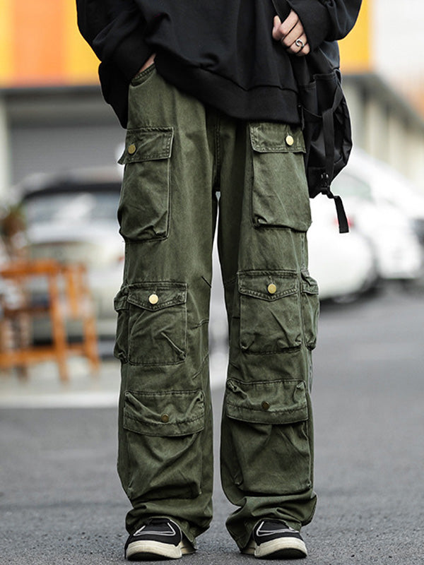 Men's Vintage Pocket Loose Cargo Pants