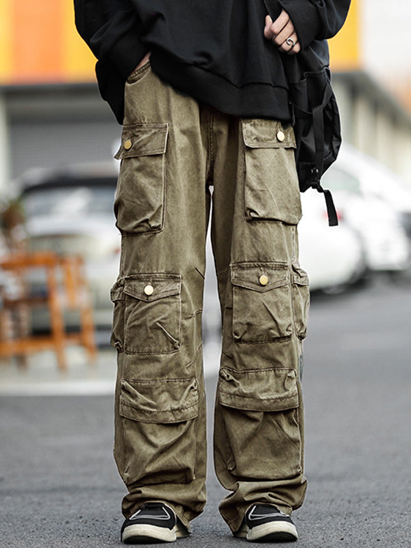 Men's Vintage Pocket Loose Cargo Pants