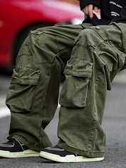 Men's Vintage Pocket Loose Cargo Pants