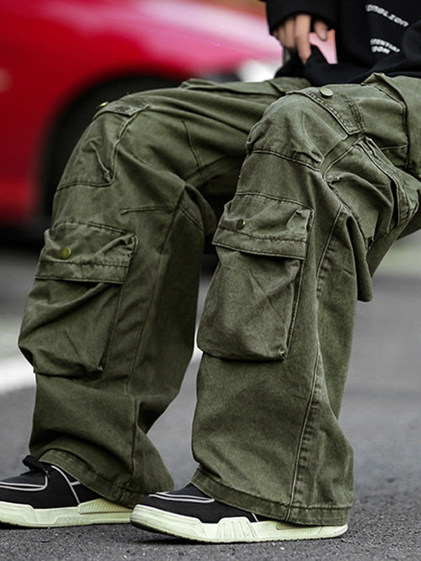 Men's Vintage Pocket Loose Cargo Pants