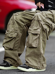 Men's Vintage Pocket Loose Cargo Pants