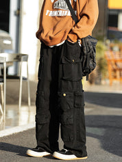 Men's Vintage Pocket Loose Cargo Pants
