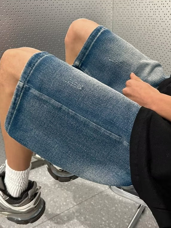 Men's Vintage Wash Denim Shorts
