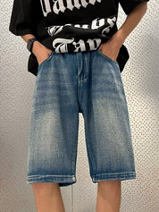Men's Vintage Wash Denim Shorts