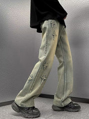 Men's Star Appliqué Jeans