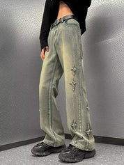 Men's Star Appliqué Jeans