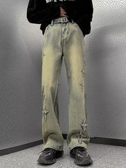 Men's Star Appliqué Jeans