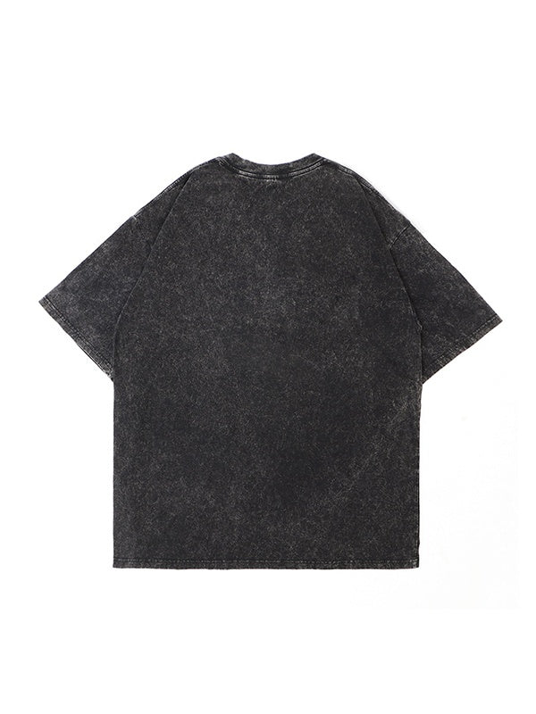 Men's Sports Car Print Washed Tee