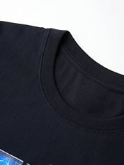 Men's Sports Car Print Washed Tee