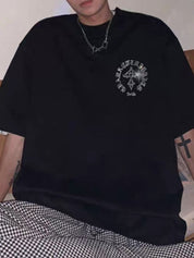 Men's Cross Rhinestone Short Sleeve Tee