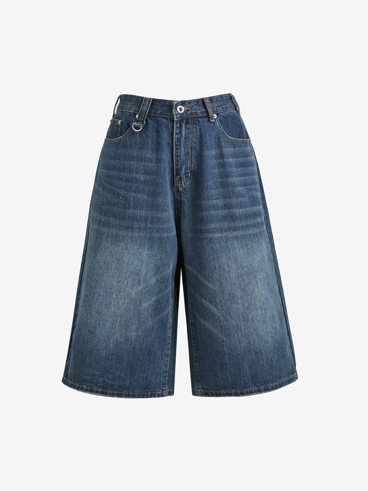 Men's Oversized Cropped Distressed Jean