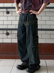 Men's Different Pocket Design Cargo Jeans