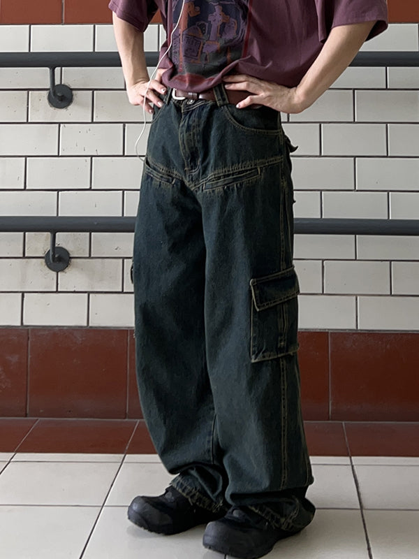 Men's Different Pocket Design Cargo Jeans
