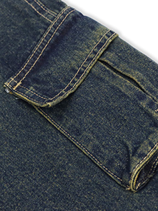 Men's Different Pocket Design Cargo Jeans