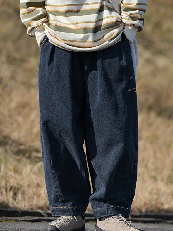 Men's Washed Baggy Lantern Shape Wide Leg Pants