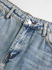 Men's Washed Multi Pocket Cargo Jeans