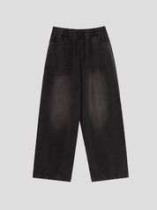 Men's Washed Ombre Loose Jeans