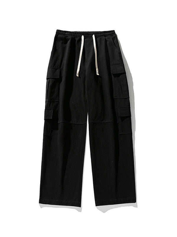 Men's Multi Pocket Drawstring Cargo Pants