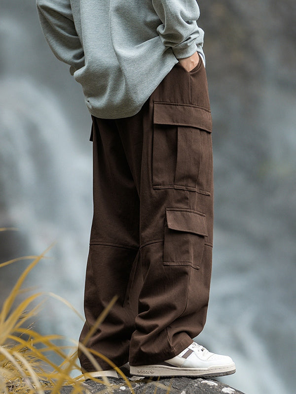 Men's Multi Pocket Drawstring Cargo Pants