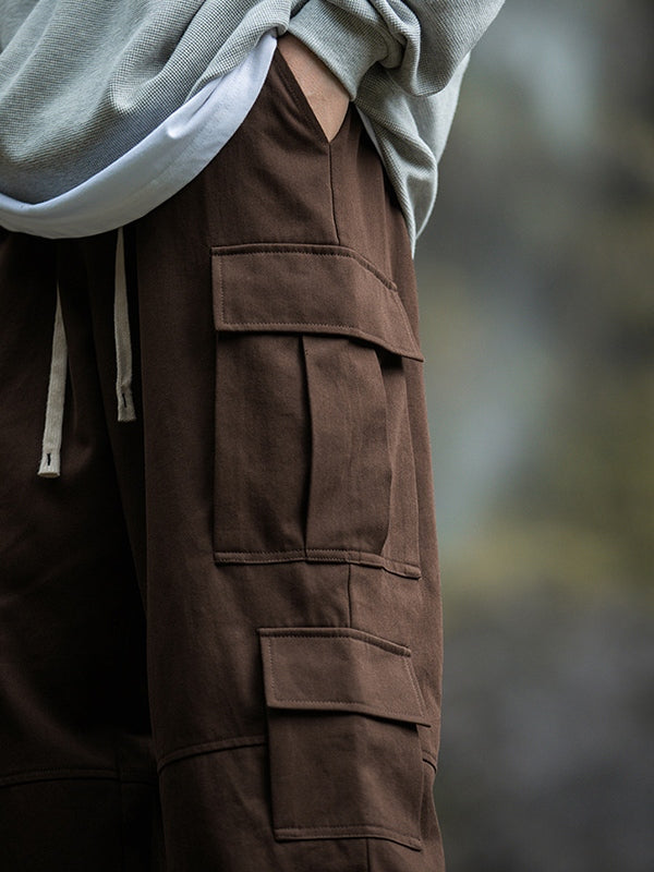 Men's Multi Pocket Drawstring Cargo Pants