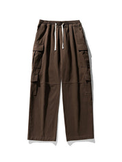 Men's Multi Pocket Drawstring Cargo Pants