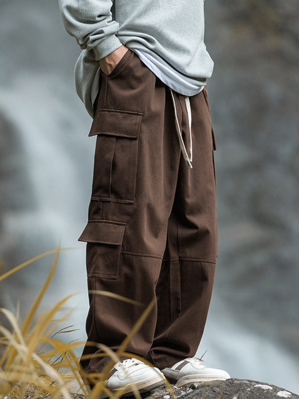 Men's Multi Pocket Drawstring Cargo Pants