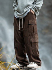Men's Multi Pocket Drawstring Cargo Pants