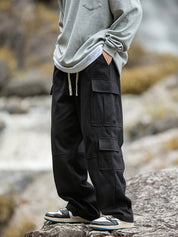 Men's Multi Pocket Drawstring Cargo Pants