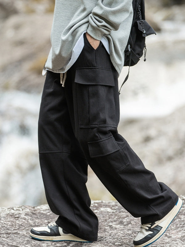 Men's Multi Pocket Drawstring Cargo Pants