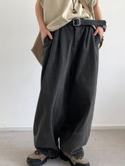 Men' Wash Distressed Loose Jeans