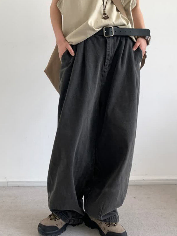 Men' Wash Distressed Loose Jeans