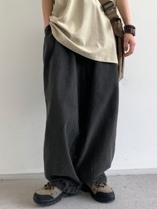 Men' Wash Distressed Loose Jeans