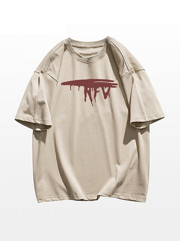 Men's Hip Pop Graphic Print Short Sleeve Tee