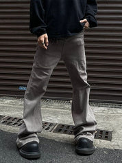 Men's Street Wash Flared Slim Jeans