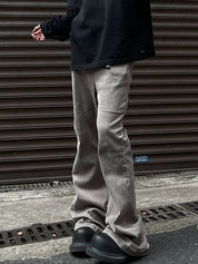 Men's Street Wash Flared Slim Jeans