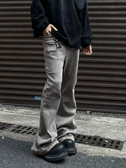 Men's Street Wash Flared Slim Jeans