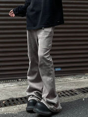 Men's Street Wash Flared Slim Jeans