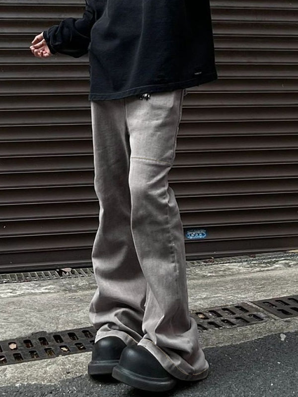 Men's Street Wash Flared Slim Jeans