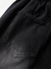 Men's Vintage Wash Drawstring Loose Jeans