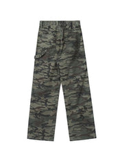Men's Camo Print Loose Jeans