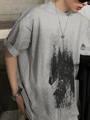 Men's Abstract Print Short Sleeve Tee