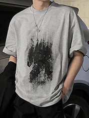 Men's Abstract Print Short Sleeve Tee