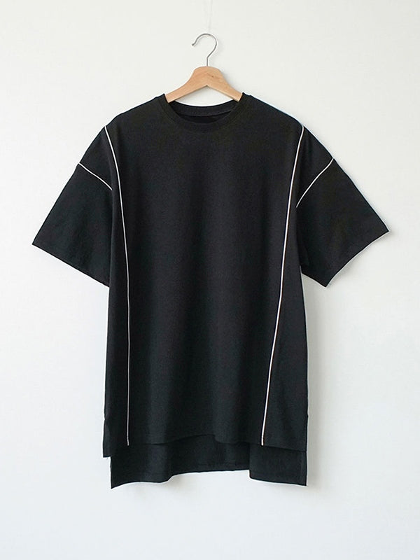 Men's Reflective Line Splice Half Sleeve Short Sleeve Tee