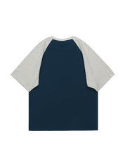 Men's Letter Print Raglan Short Sleeve Tee